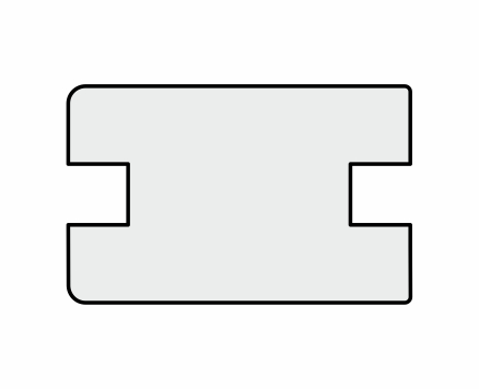 Планка 734П (60/38/2800) Белый снежный