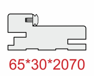 Стойка коробки телескоп 65*30*2070мм. ЭКО-шпон Антрацит