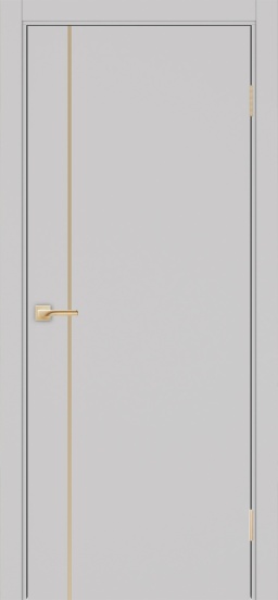 Неаполь_204 молдинг алюм.золото ЭКО-шпон Пепельный