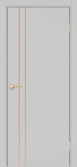 Неаполь_205 молдинг алюм.золото ЭКО-шпон Пепельный