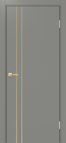 Неаполь_205 молдинг алюм.золото ЭКО-шпон Серый