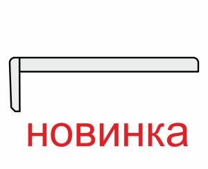 Перекладина наличника плоский R2 телескоп. 75*6*2050мм. ЭКО-шпон Бежевый