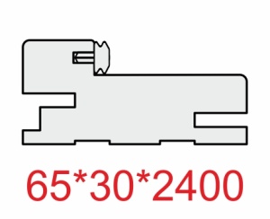 Стойка коробки телескоп. 65*30*2400мм. ЭКО-шпон Агат серый