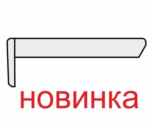 Наличник плоский R2 телескоп. 75*10*2440мм. ЭКО-шпон Дуб беленый FL